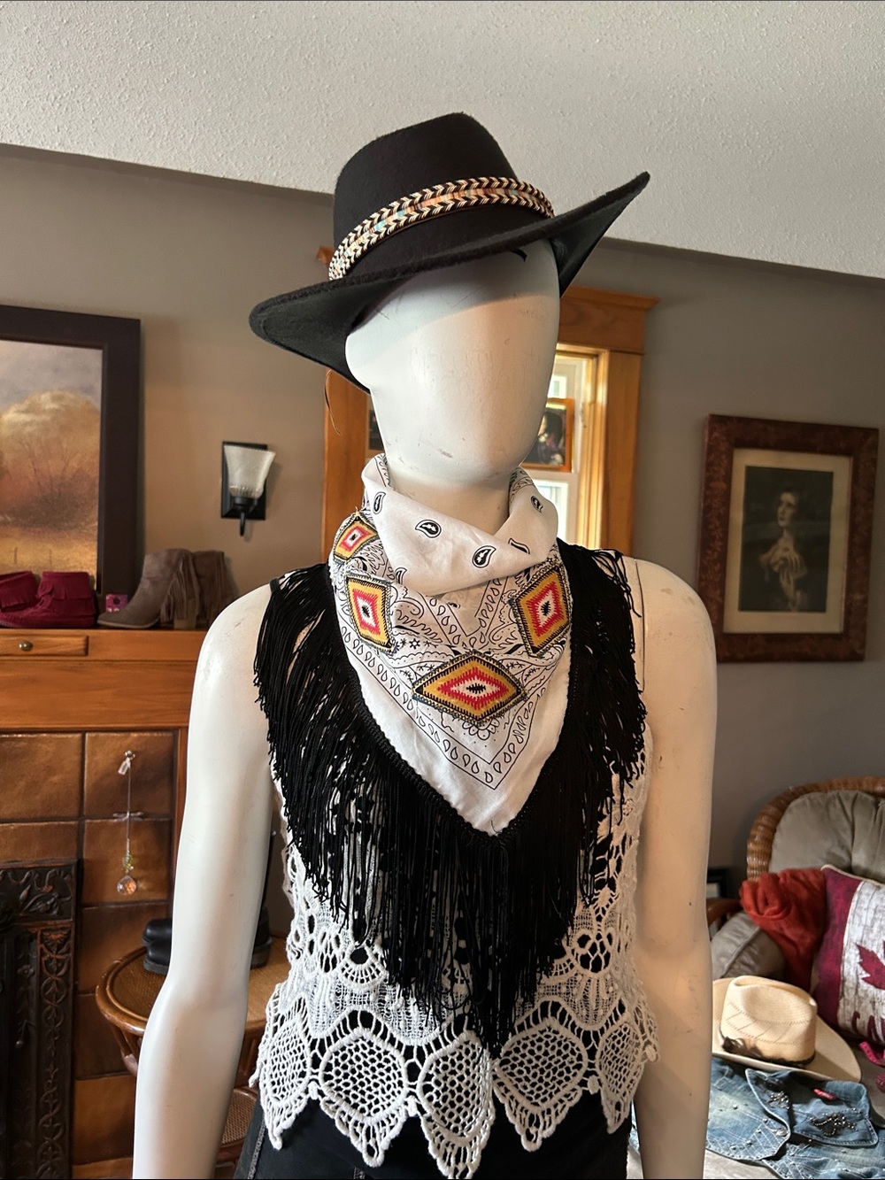 Handcrafted western bandana